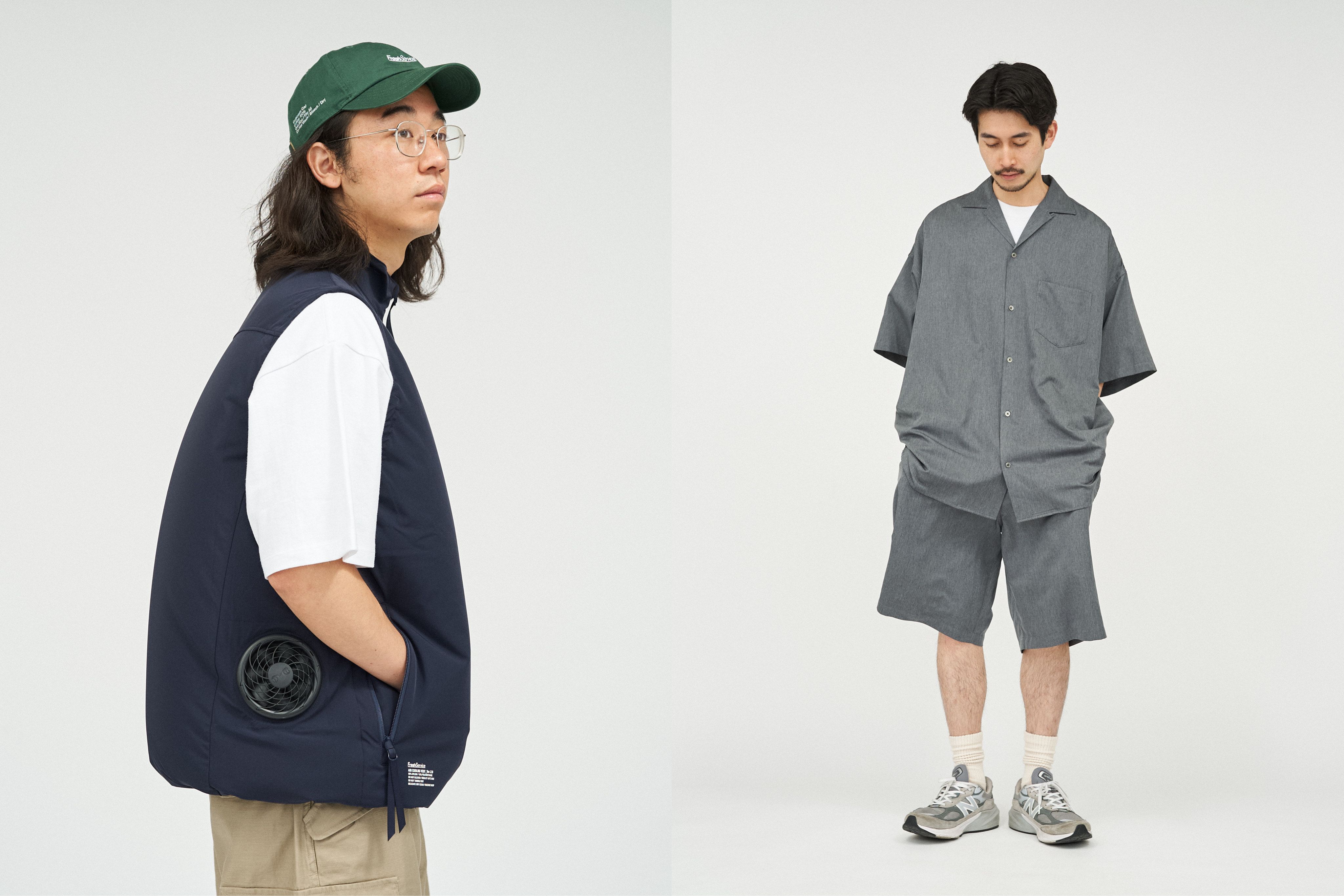 FreshService ファン付き空調服 L ブラック AIR COOLING VEST_Ver.2.0